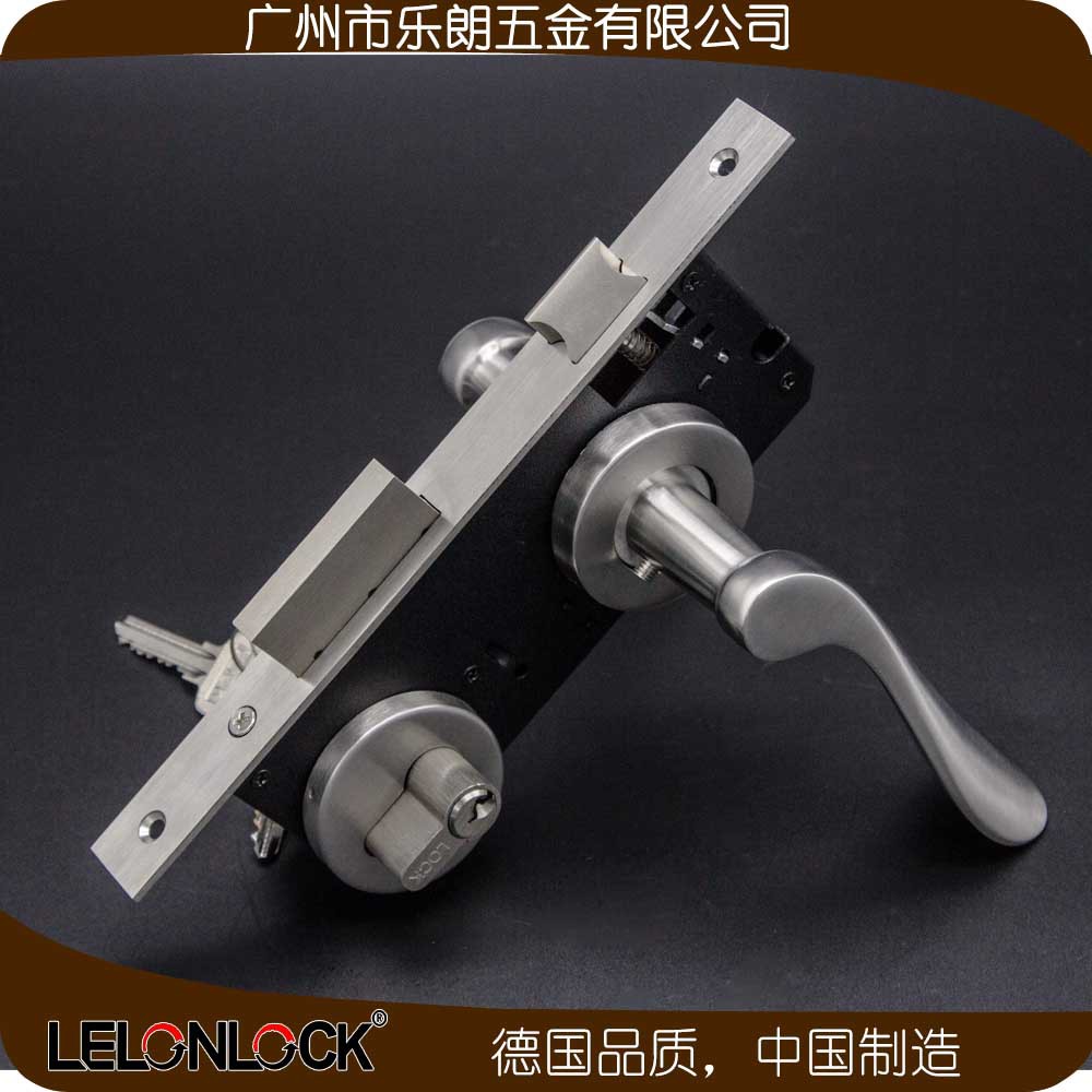 樂(lè)朗五金不銹鋼防盜門鎖RST-15+RML-07+RCR-01