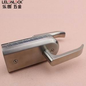 雙開(kāi)門帶把手圓形玻璃門鎖