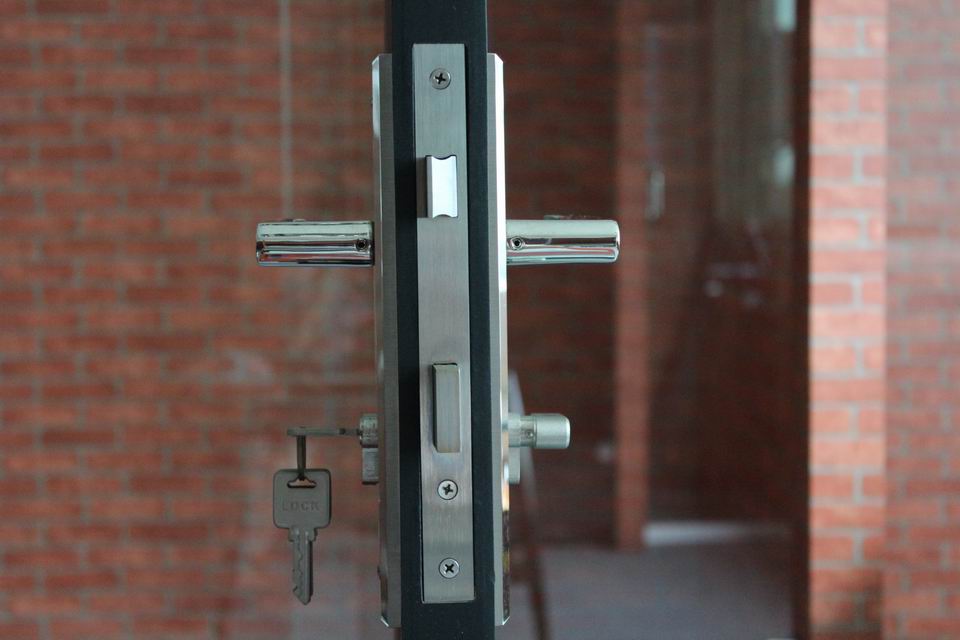 Lever Handle type Door Locks with plate